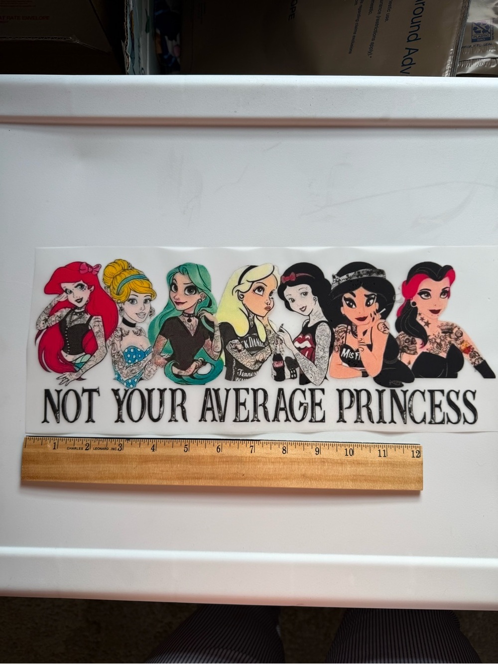 Not Your Average Princess Iron on Transfer - Multicolor